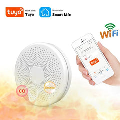 Smart-Dwelling - 2-in-1 WiFi Tuya Smart Carbon Monoxide and Smoke Detector