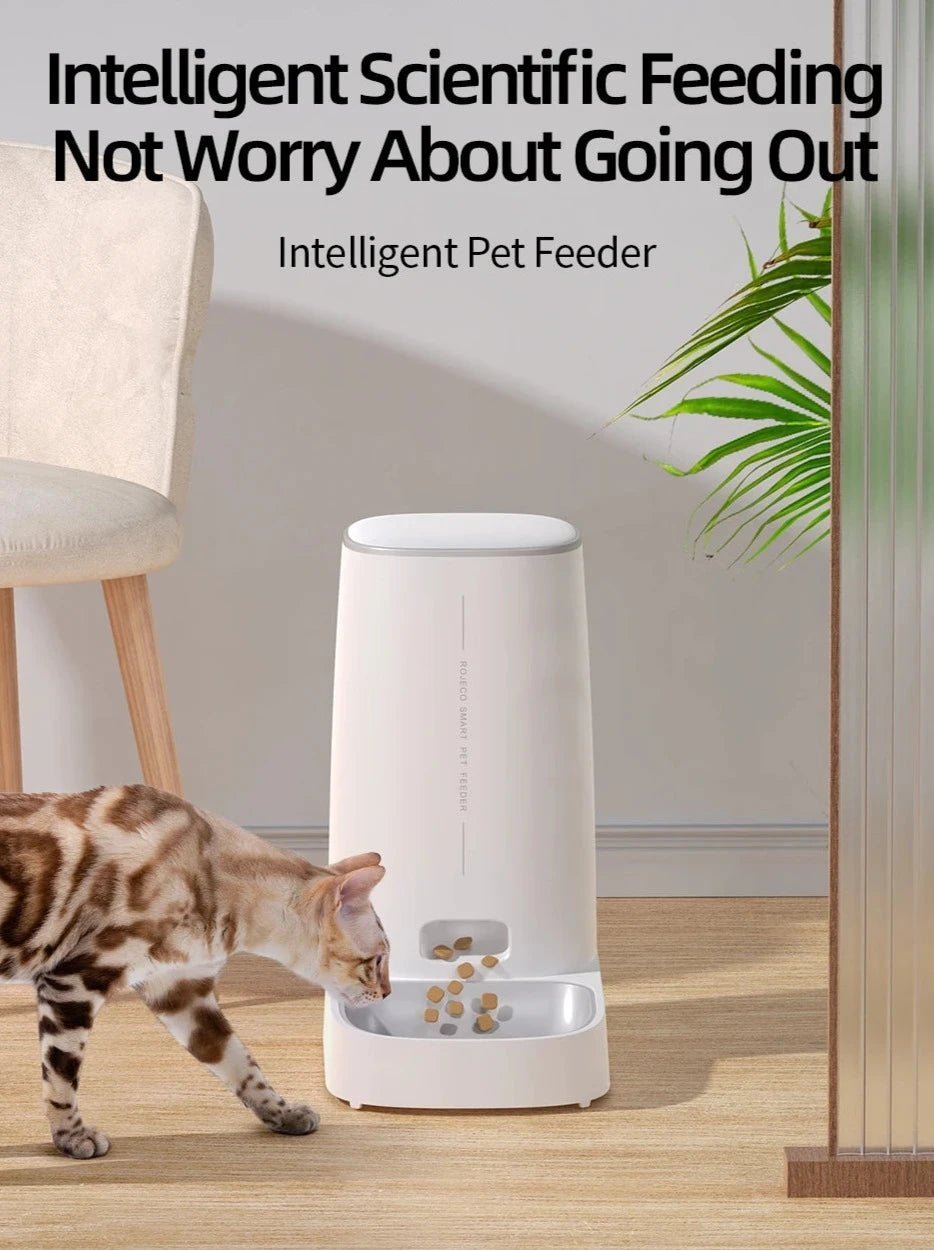 Smart-Dwelling - Automatic WiFi Pet Food Dispenser - Smart Feeder for Cats and Dogs