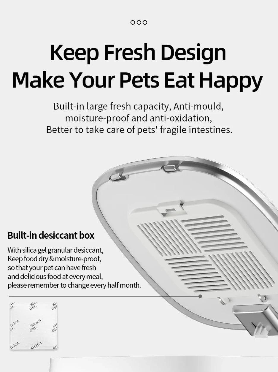 Smart-Dwelling - Automatic WiFi Pet Food Dispenser - Smart Feeder for Cats and Dogs