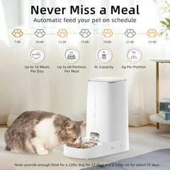 Smart-Dwelling - Automatic WiFi Pet Food Dispenser - Smart Feeder for Cats and Dogs