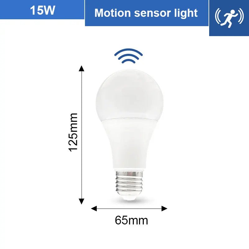 Smart-Dwelling - LED 6W 9W 12W 15W 18W 20W PIR Motion Radar Sensor LED Bulb E27 🔖 SALE! Buy 3 or More, Get 20% Off!