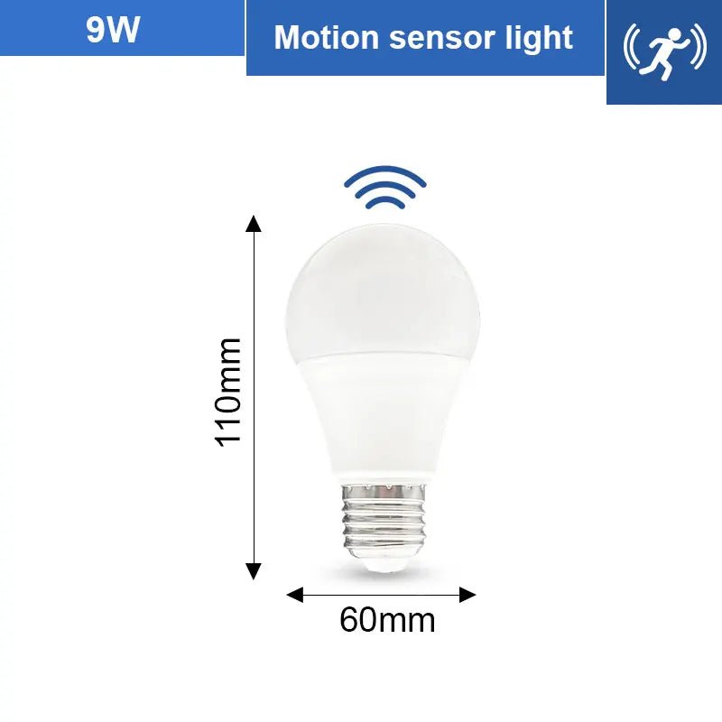 Smart-Dwelling - LED 6W 9W 12W 15W 18W 20W PIR Motion Radar Sensor LED Bulb E27 🔖 SALE! Buy 3 or More, Get 20% Off!