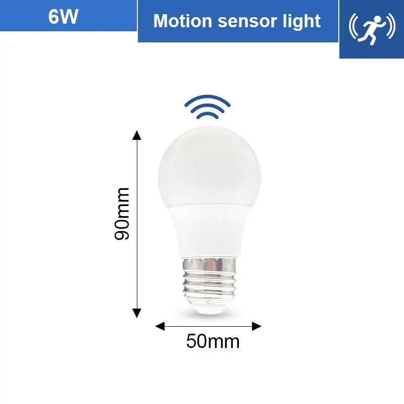 Smart-Dwelling - LED 6W 9W 12W 15W 18W 20W PIR Motion Radar Sensor LED Bulb E27 🔖 SALE! Buy 3 or More, Get 20% Off!