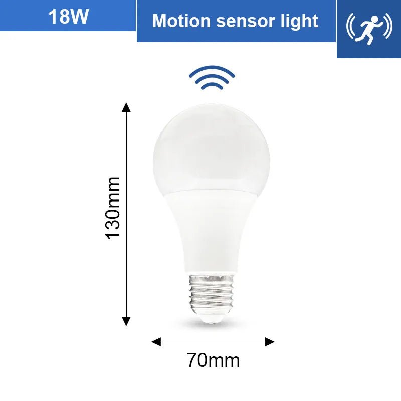 Smart-Dwelling - LED 6W 9W 12W 15W 18W 20W PIR Motion Radar Sensor LED Bulb E27 🔖 SALE! Buy 3 or More, Get 20% Off!