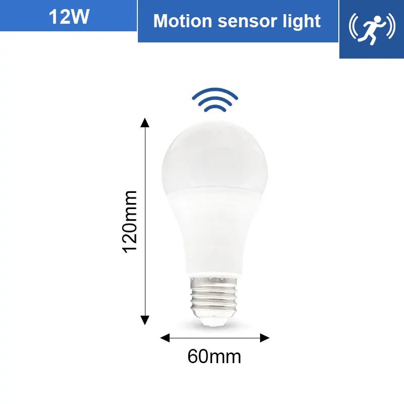 Smart-Dwelling - LED 6W 9W 12W 15W 18W 20W PIR Motion Radar Sensor LED Bulb E27 🔖 SALE! Buy 3 or More, Get 20% Off!