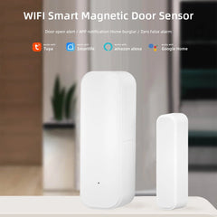 Smart-Dwelling - Magnetic Door Window Sensor Wifi Bluetooth Tuya Smart Life App Compatible With Alexa Google Home 🔖 SALE! 2 for £19!