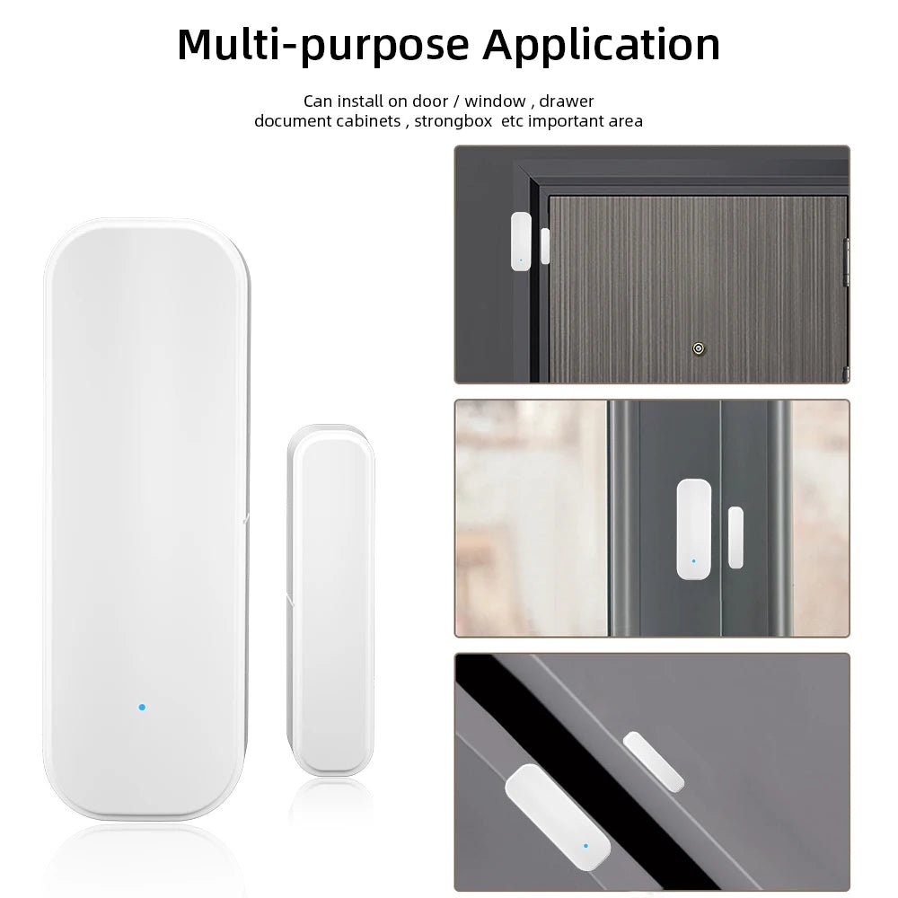 Smart-Dwelling - Magnetic Door Window Sensor Wifi Bluetooth Tuya Smart Life App Compatible With Alexa Google Home 🔖 SALE! 2 for £19!