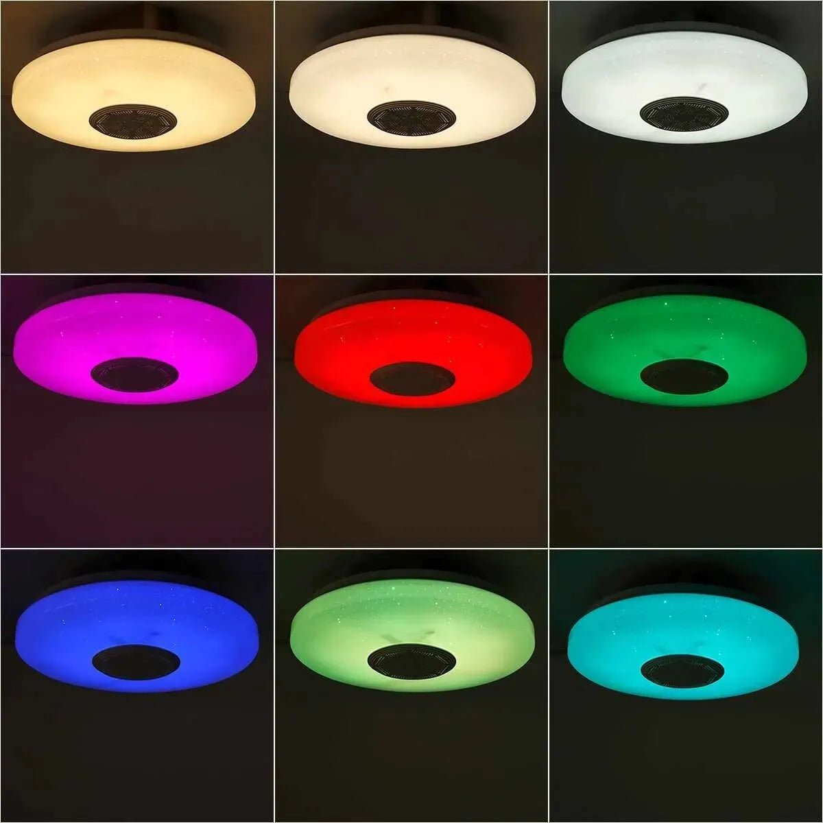 Smart-Dwelling - Modern LED Ceiling Lamp with RGB Dimming Smart Features Bluetooth App Controlled 220V