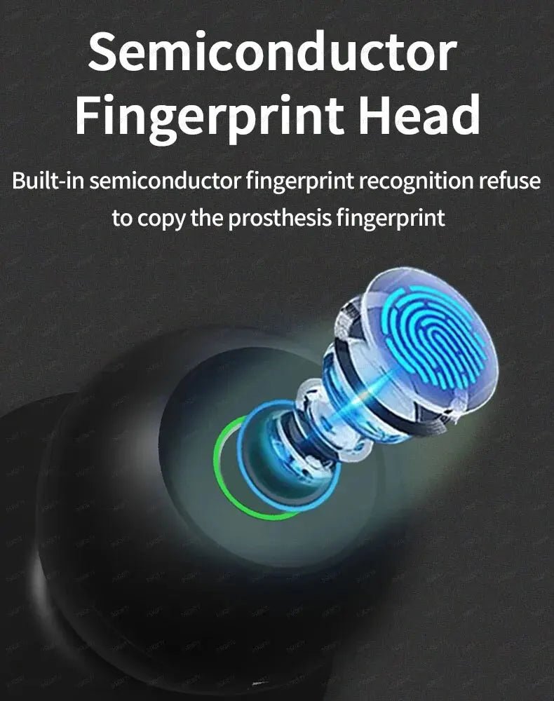 Smart-Dwelling - Smart Door Knob Fingerprint Door Lock Biometric with App for Home Bedroom