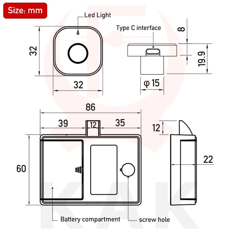 Smart - Dwelling - Biometric Fingerprint Lock Black Keyless Cabinet Lock Smart Drawer Locks Anti - theft Door Lock Long Standby Time Door Hardware