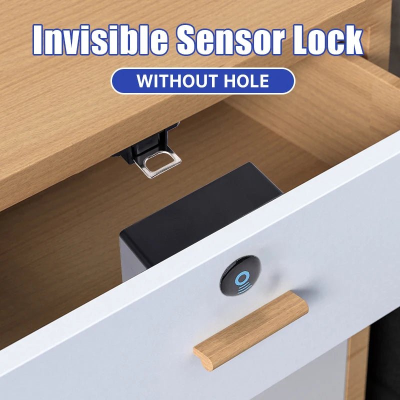 Smart - Dwelling - Intelligent Electronic Locks Invisible Sensor Cabinet Lock Digital Smart Lock EMID IC Card For Drawer Wardrobe Hardware