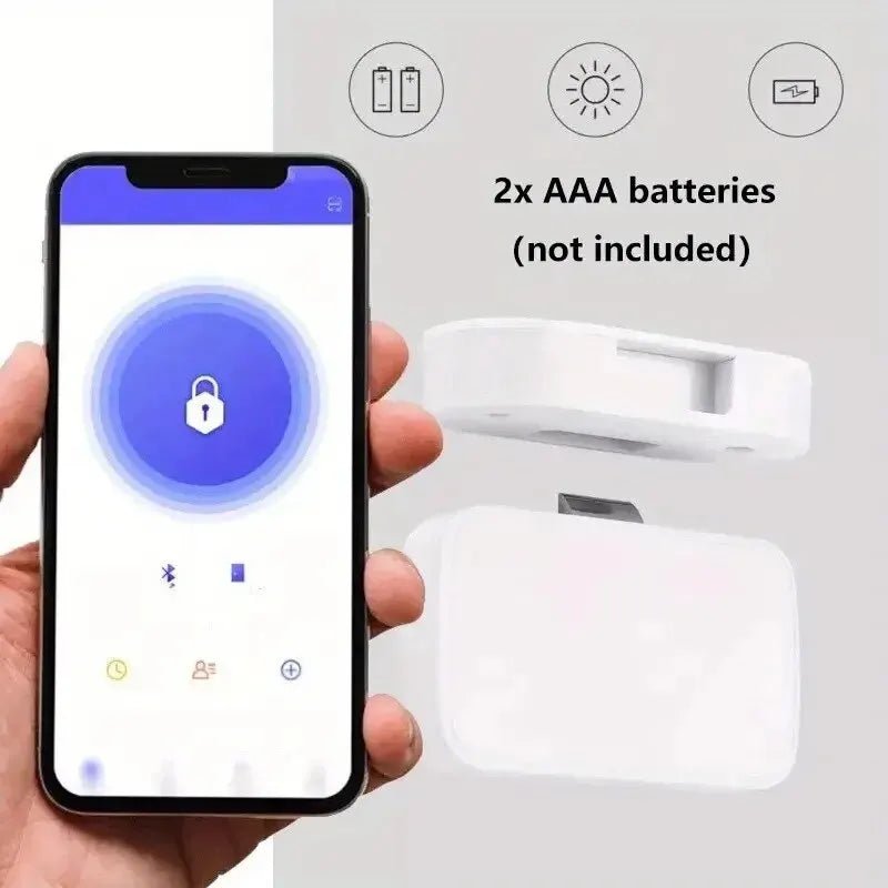 Smart - Dwelling - Tuya Bluetooth Drawer Lock - Wireless Smart Security Keyless Invisible Safety Cabinet Electronic Lock