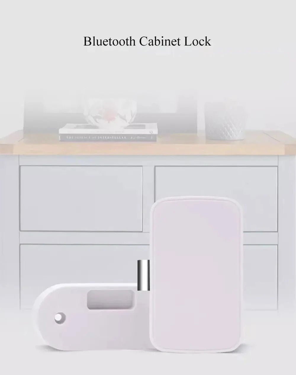 Smart - Dwelling - Tuya Bluetooth Drawer Lock - Wireless Smart Security Keyless Invisible Safety Cabinet Electronic Lock