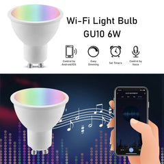 Smart-Dwelling - Tuya RGB Smart Wi-Fi LED Bulb Dimmable Compatible with Alexa/Google Home