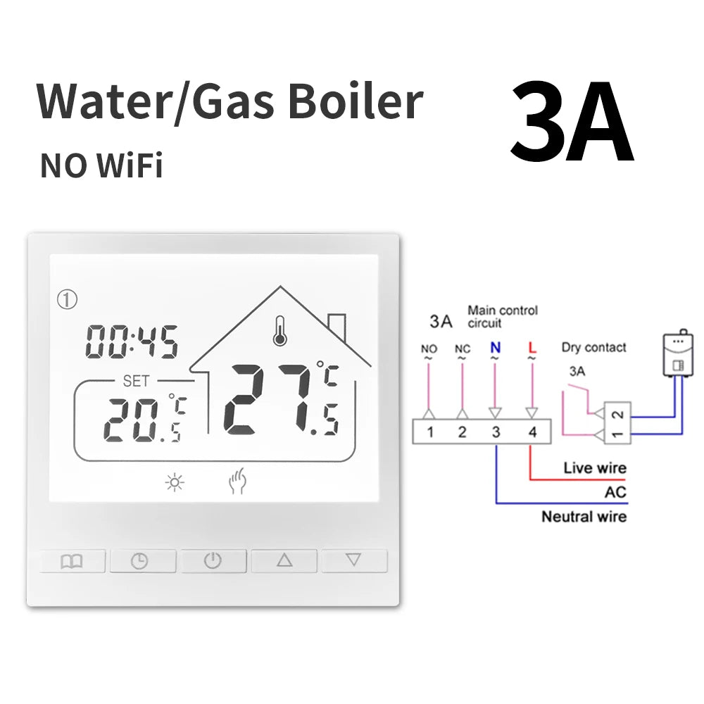 Smart-Dwelling - Tuya Smart WIFI Room Thermostat Water/Gas Boiler Electric Floor Water Heating Temperature Controller Google Alexa Yandex Alice