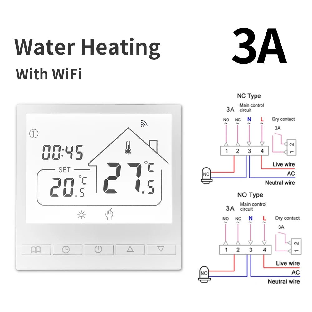 Smart-Dwelling - Tuya Smart WIFI Room Thermostat Water/Gas Boiler Electric Floor Water Heating Temperature Controller Google Alexa Yandex Alice