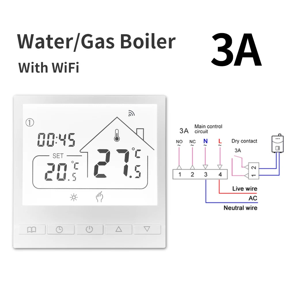 Smart-Dwelling - Tuya Smart WIFI Room Thermostat Water/Gas Boiler Electric Floor Water Heating Temperature Controller Google Alexa Yandex Alice