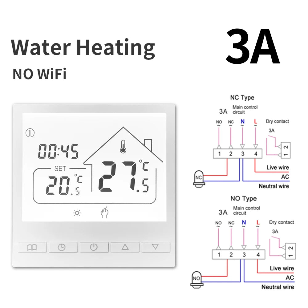 Smart-Dwelling - Tuya Smart WIFI Room Thermostat Water/Gas Boiler Electric Floor Water Heating Temperature Controller Google Alexa Yandex Alice