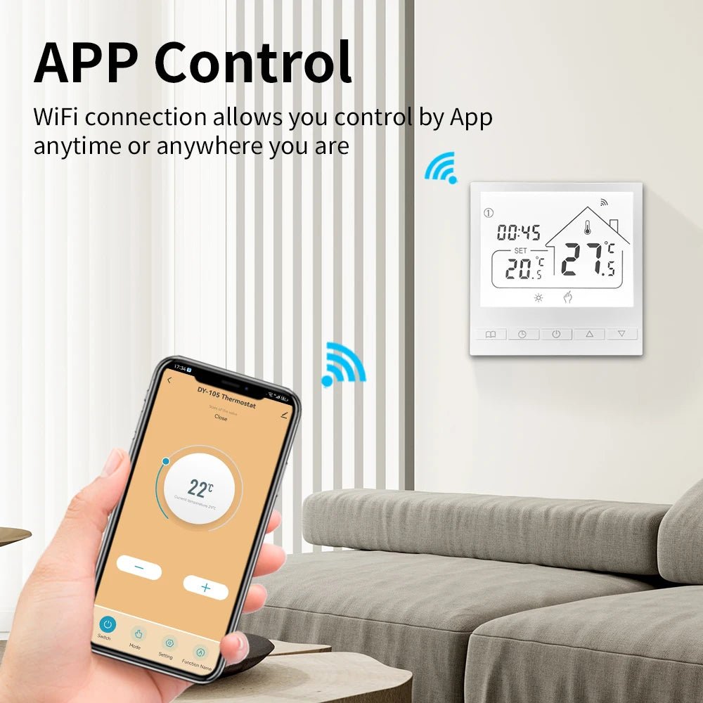 Smart-Dwelling - Tuya Smart WIFI Room Thermostat Water/Gas Boiler Electric Floor Water Heating Temperature Controller Google Alexa Yandex Alice