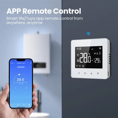 Smart-Dwelling - Tuya WiFi Zigbee Thermostat Battery-Powered Temperature Controller for Gas Boiler, for Alexa Google Home