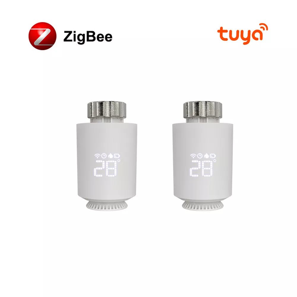 Smart-Dwelling - Tuya ZigBee3.0 Smart Radiator Thermostat Valve with APP Remote Control and Voice Command