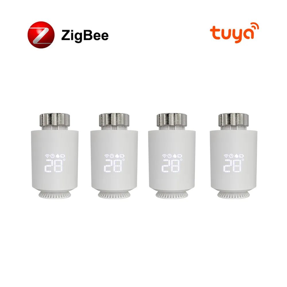 Smart-Dwelling - Tuya ZigBee3.0 Smart Radiator Thermostat Valve with APP Remote Control and Voice Command