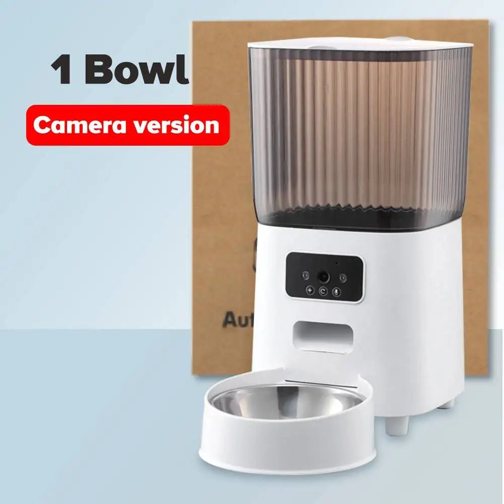 Smart-Dwelling - Smart WiFi Pet Feeder With or Without Camera and Dual Power System - 5L