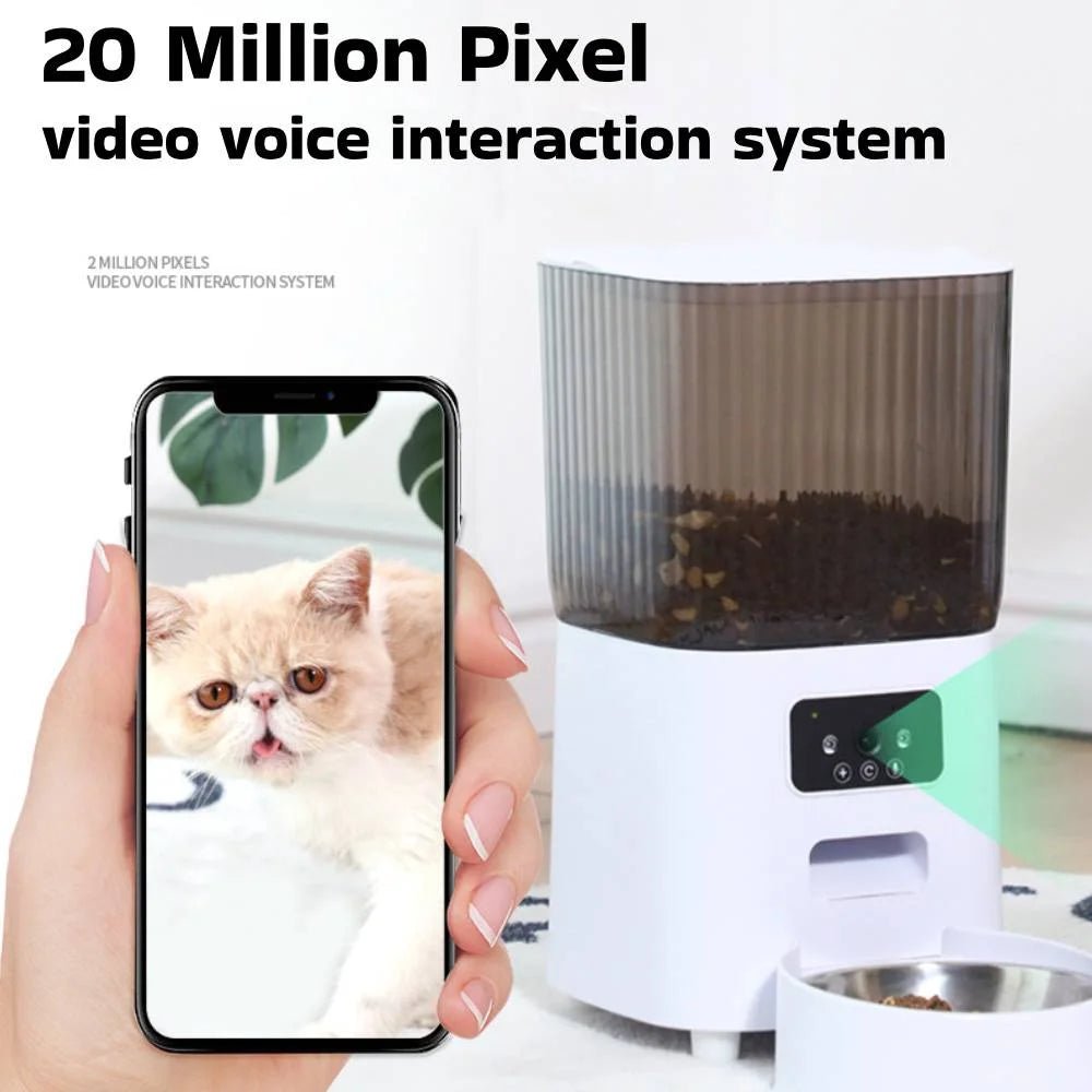 Smart-Dwelling - Smart WiFi Pet Feeder With or Without Camera and Dual Power System - 5L