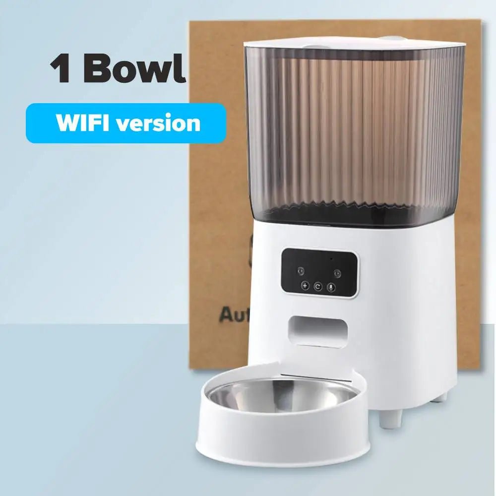 Smart-Dwelling - Smart WiFi Pet Feeder With or Without Camera and Dual Power System - 5L