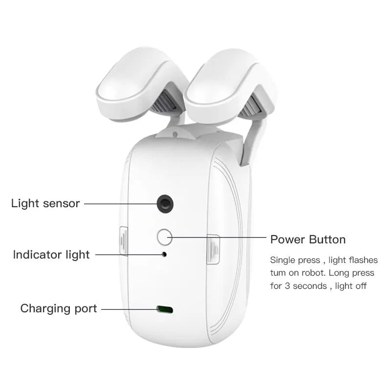 Smart-Dwelling - Tuya Curtain Motor for Roman & U Track - WiFi Smart Electric Curtain Robot with APP, Voice Control (Alexa/Google Home), and Automatic Open Feature