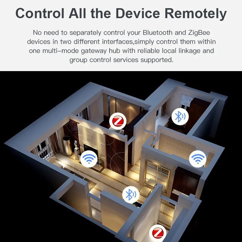 Smart-Dwelling - Tuya Multi-Mode ZigBee Bluetooth Gateway Hub - Smart Home Connectivity