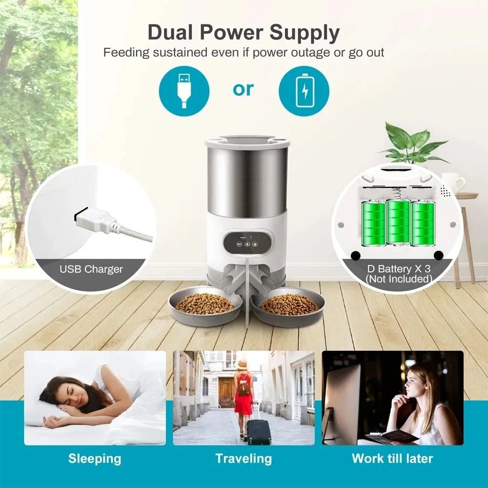 Smart-Dwelling - Tuya Smart APP Pet Feeder Cat And Dog Automatic Food Dispenser