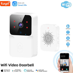 Smart-Dwelling - Tuya Smart Video Doorbell – Wireless HD Camera, PIR Motion Detection, IR Alarm, WiFi Intercom, Smart Home System