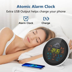 Smart-Dwelling - Tuya WiFi Clock 3-Day Weather Forecast Wireless Smart Thermometer Hygrometer Remote Gauge Alarm Clock