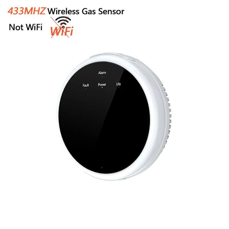 Smart-Dwelling - Tuya Wifi Natural Gas Leakage Detector Sensor, Smart Alarm, Digital LCD Temperature Display