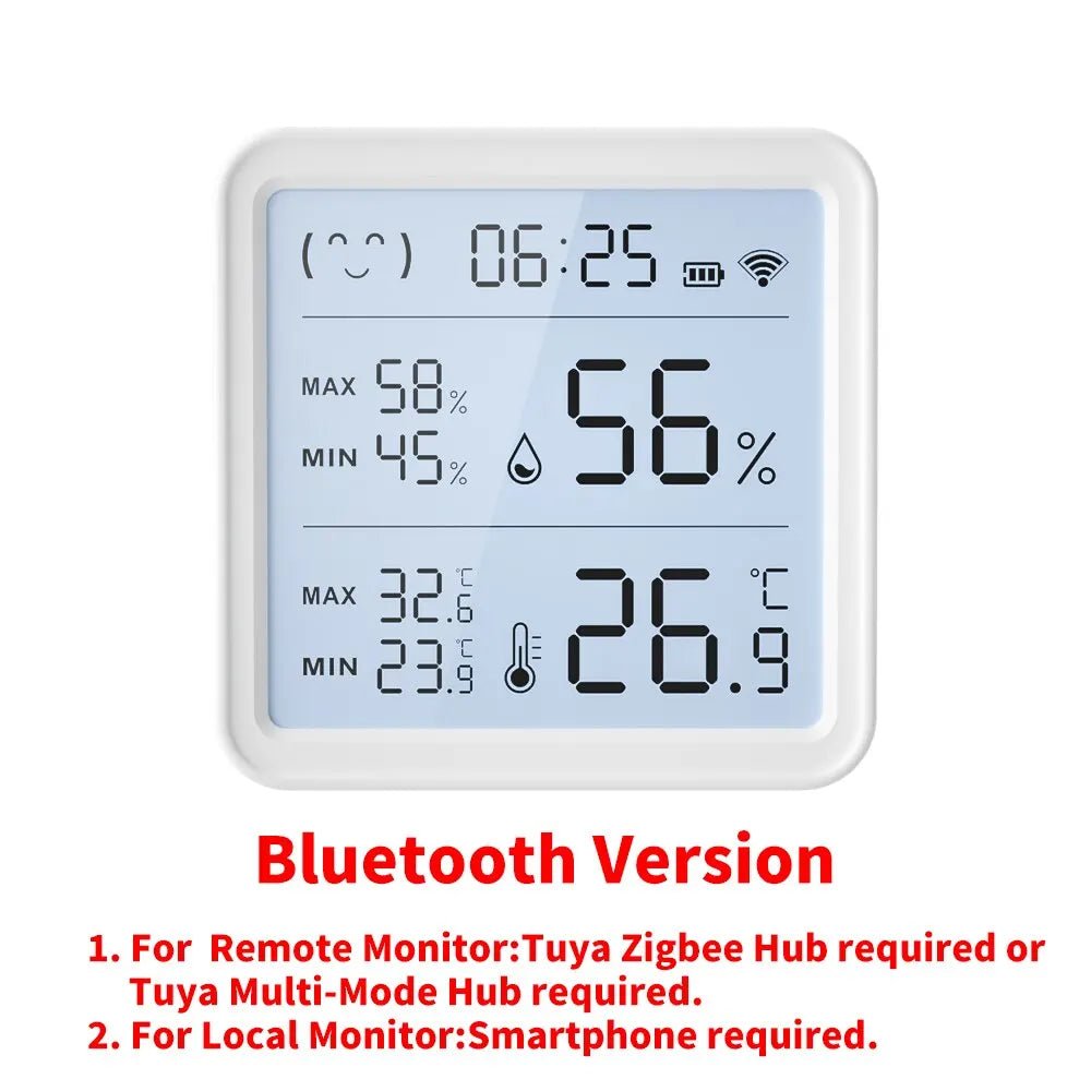 Smart-Dwelling - Tuya WiFi Temperature Humidity Sensor For Smart Home Backlight Hygrometer Thermometer Compatible Bluetooth APP Remote Control