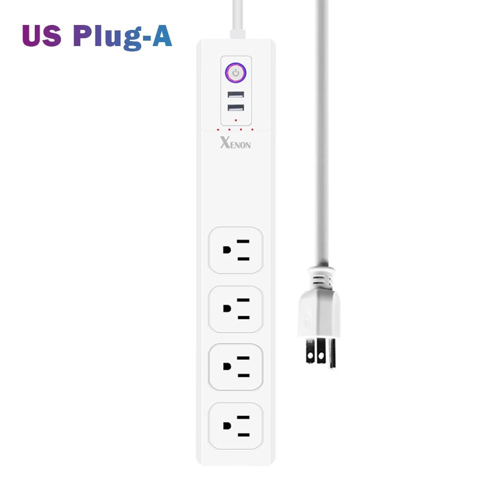 Smart-Dwelling - WiFi Bluetooth Voice Remote Control Smart Plug Power Strip Extension Cord Multi Plug Timer Socket