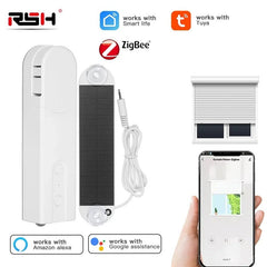 Smart-Dwelling - Zigbee Control Solar Powered Smart Blinds Drive Motor Tuya Motorized Chain Roller Control Shade Shutter Drive Motor Opener